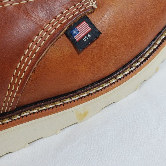 Thorogood American Heritage 6″ Tobacco Safety Toe Work Boot 13 EE 13 Wide Unworn - Picture 4 of 12